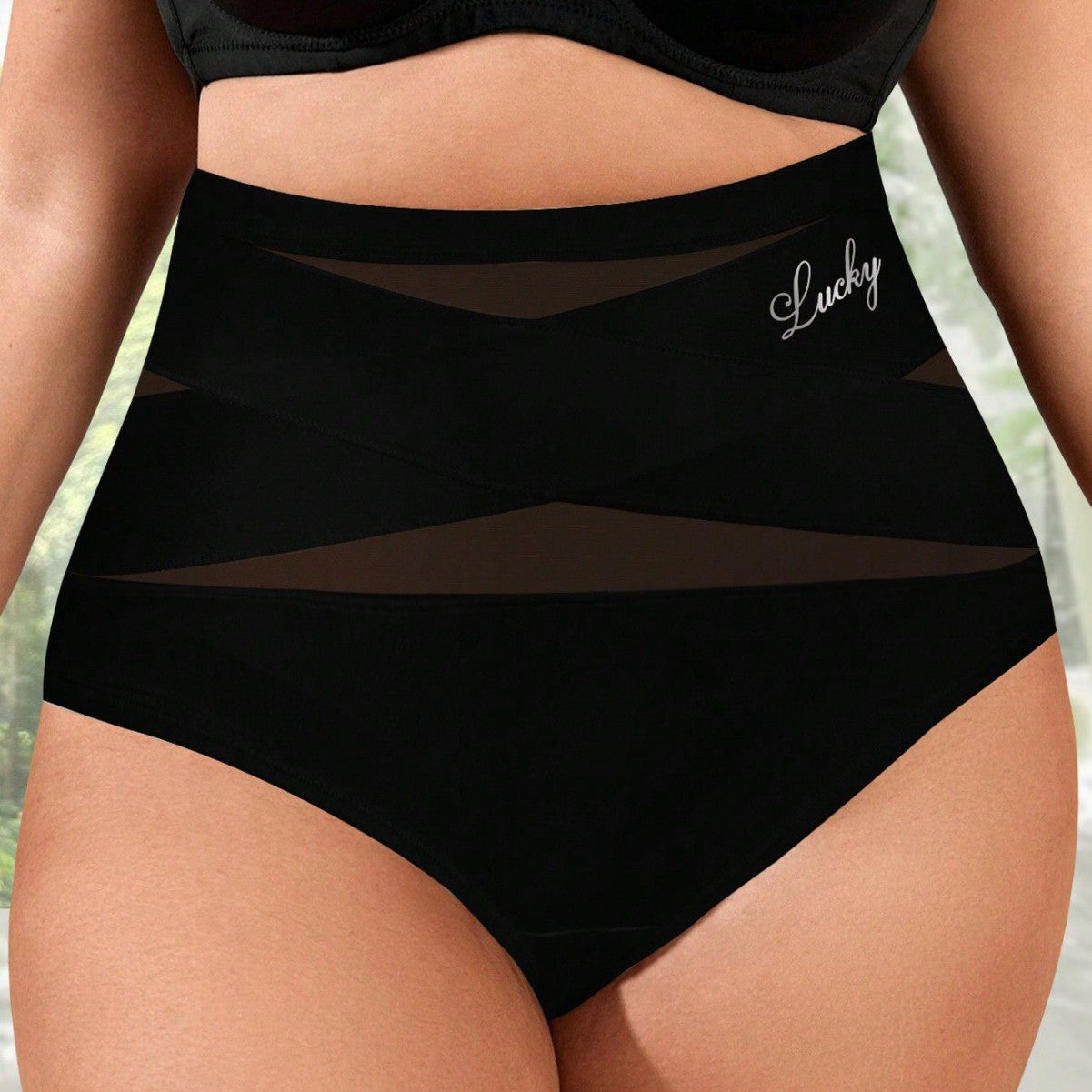 Belted Large Body-Shaping Shorts