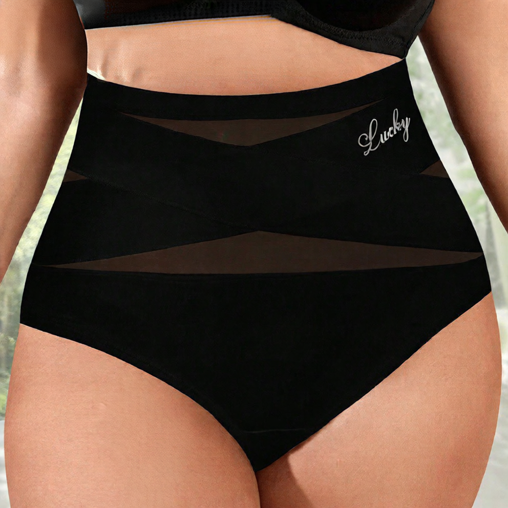 Belted Large Body-Shaping Shorts